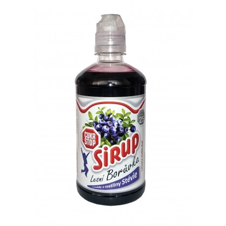 Sirup s příchutí Borůvka 0,5l