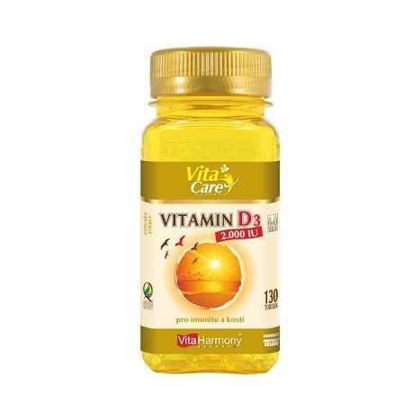 Vitamin D3 2.000 IU 130 tob. VitaHarmony